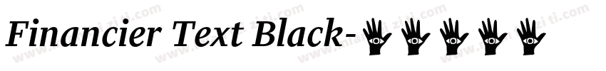 Financier Text Black字体转换